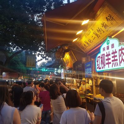 Busy Xi'an at the Muslim Quarter night market