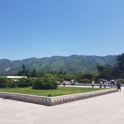 Lovely green hills and rare blue sky!