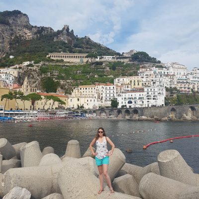 Amalfi in background
