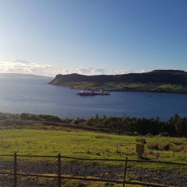 View of Uig Port from the Bunkhouse
