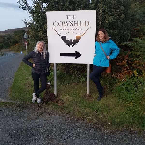 Lou and I at the Cowshed