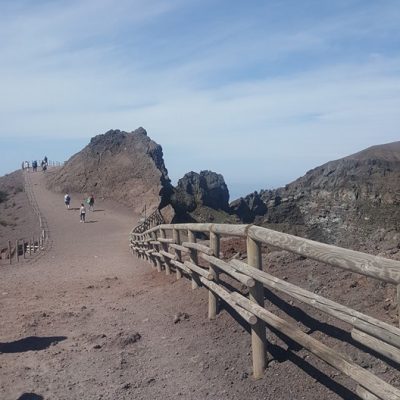 Climb of Vesuvius from where bus stops