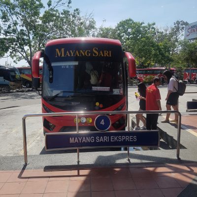The bus from Melaka to KL Sentral