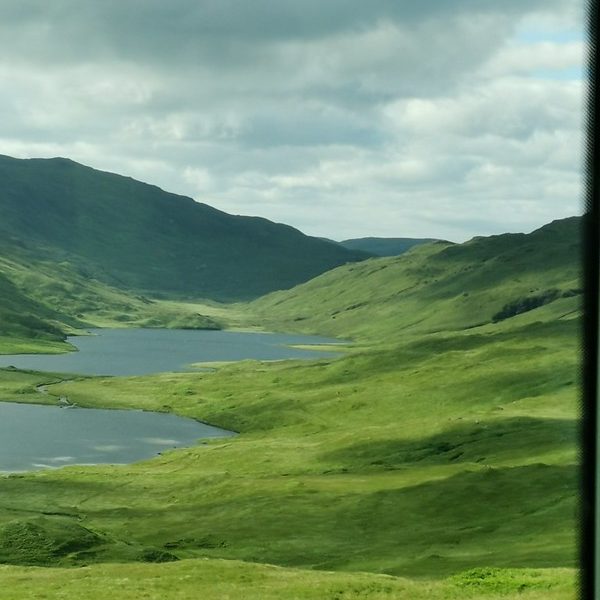 Driving across Oban