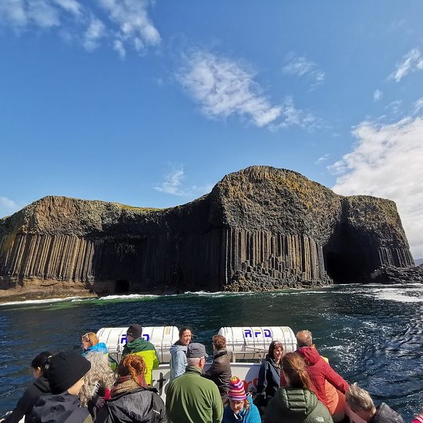 Arriving at Staffa